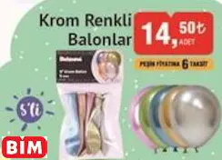 Krom Renkli Balonlar