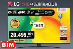 Lg 55 İNÇ 4K SMART NANOCELL TV Akıllı Televizyon