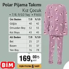Polar Pijama Takımı Kız Çocuk Polar Pijama Takımı Kız Çocuk