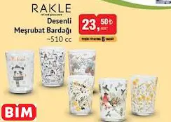 Rakle Desenli Meşrubat Bardağı ~510 Cc