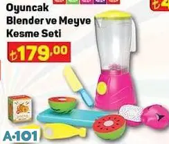 Oyuncak Blender Ve Meyve Kesme Seti