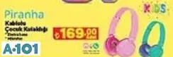 piranha kablolu çocuk kulaklılğı piranha kablolu çocuk kulaklılğı