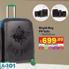 büyük boy pp valiz / bavul büyük boy pp valiz / bavul