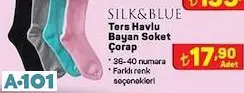 Silk&Blue ters havlu bayan soket çorap Silk&Blue ters havlu bayan soket çorap