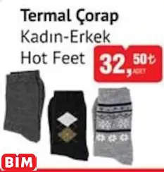 Hot Feet Termal Çorap Kadın-Erkek