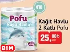 Pofu Kağıt Havlu 2 Katlı