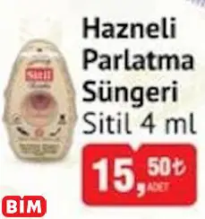 Sitil Hazneli Parlatma Süngeri