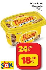 Bizim Kase Margarin 250 g Bizim Kase Margarin 250 g