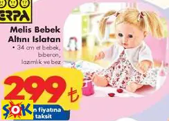 erpa Melis Bebek Altını Islatan Oyuncak erpa Melis Bebek Altını Islatan Oyuncak