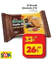 Eti Burçak Çörekotlu Bisküvi 3’lü Eti Burçak Çörekotlu Bisküvi 3’lü