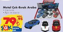 Gokidy Metal Çek-Bırak Araba Oyuncak