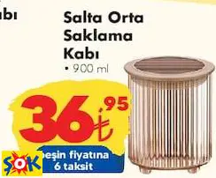 Le Paris Salta Orta Saklama Kabı • 900 Ml