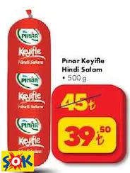 Pınar Keyifle Hindi Salam 500 g Pınar Keyifle Hindi Salam 500 g