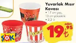 Yuvarlak Mısır Kovası