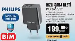 Philips Hızlı Şarj Aleti DLP2610/12