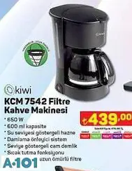 Kiwi Filtre Kahve Makinesi
