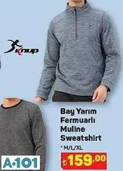 Knup Bisiklet Yaka Sweatshirt