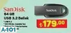 sandisk 64 gb usb 3.2 bellek sandisk 64 gb usb 3.2 bellek