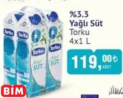Torku %3.3 Yağlı Süt