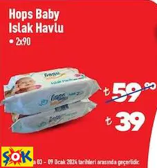 Hops Baby Islak Havlu • 2X90