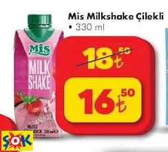 Mis Milkshake Çilekli • 330 Ml