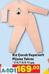 Kız Çocuk Süpersoft Pijama Takımı