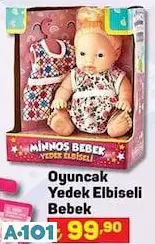 Oyuncak Yedek Elbiseli Bebek