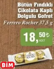 Ferrero Rocher Bütün Fındıklı Çikolata Kaplı Dolgulu Gofret