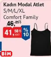 Comfort Family Kadın Modal Atlet S/M/L/XL