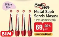 Cook Love Metal Saplı Servis Maşası Cook Love Metal Saplı Servis Maşası