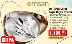 Emsan 30 Parça Çatal Kaşık Bıçak Takımı