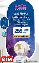 House Pratik Uzay Figürlü Işıklı Kumbara House Pratik Uzay Figürlü Işıklı Kumbara