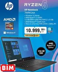 HP Notebook RYZEN5 7N4W2AA Laptop Dizüstü Bilgisayar