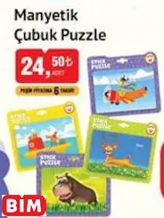 Manyetik Çubuk Puzzle