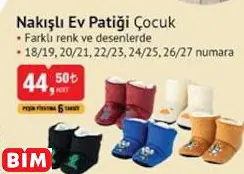 Nakışlı Ev Patiği Çocuk Nakışlı Ev Patiği Çocuk