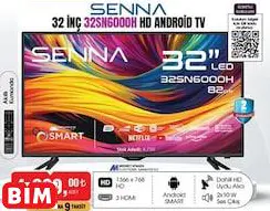 Senna 32 İNÇ 32SN6000H HD ANDROİD TV Akıllı Televizyon