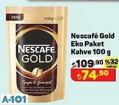 Nescafe Gold Eko Paket Kahve