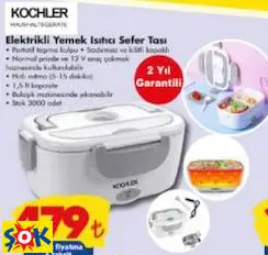 Kochler Elektrikli Yemek Isıtıcı Sefer Tası Kochler Elektrikli Yemek Isıtıcı Sefer Tası