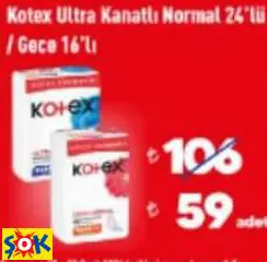 Gokidy Kotex Ultra Kanatlı Normal 24’Lü / Gece 16’Lı