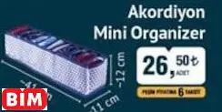 Akordiyon Mini Organizer Akordiyon Mini Organizer