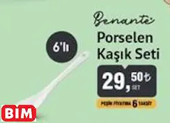 Benante Porselen Kaşık Seti