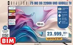 Dijitsu 75 INC DG 22000 UHD GOOGLE TV Akıllı Televizyon Dijitsu 75 INC DG 22000 UHD GOOGLE TV Akıllı Televizyon