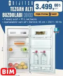 Dijitsu TEZGAH ALTI BUZDOLABI DB100