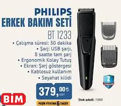 Philips ERKEK BAKIM SETİ BT 1233