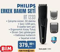 Philips ERKEK BAKIM SETİ BT 1233 Philips ERKEK BAKIM SETİ BT 1233