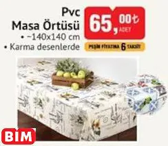 Pvc Masa Örtüsü