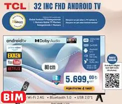 TCL 32 INC FHD ANDROID TV Akıllı Televizyon TCL 32 INC FHD ANDROID TV Akıllı Televizyon