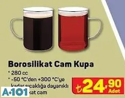 Borosilikat Cam Kupa