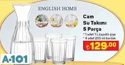 English Home Cam Su Takımı