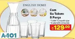 english home cam su takımı